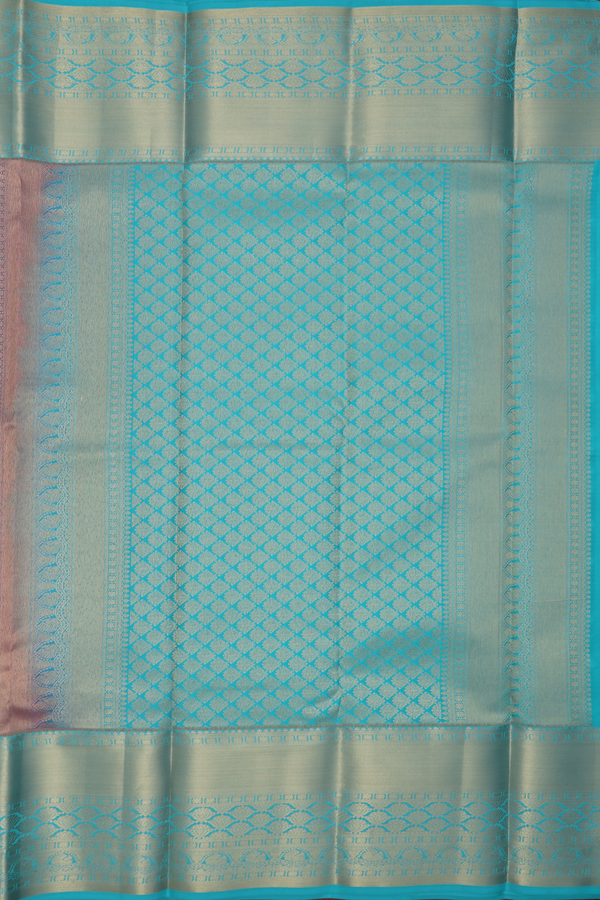 Kanchipuram Silk Saree In Pink With Floral Design