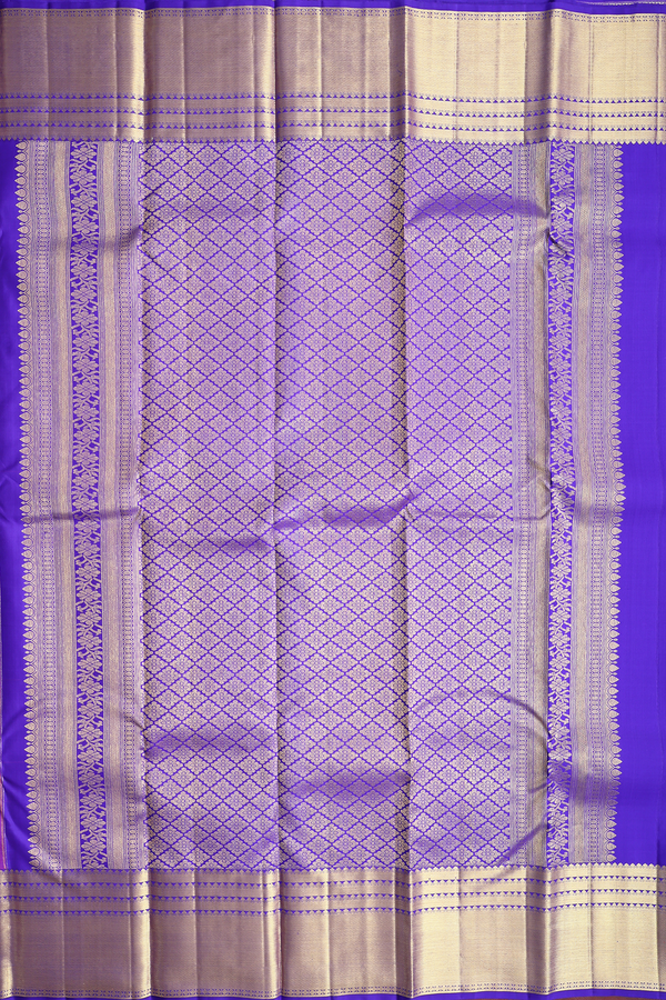 Kanchipuram Silk Saree In Pink With Floral Design