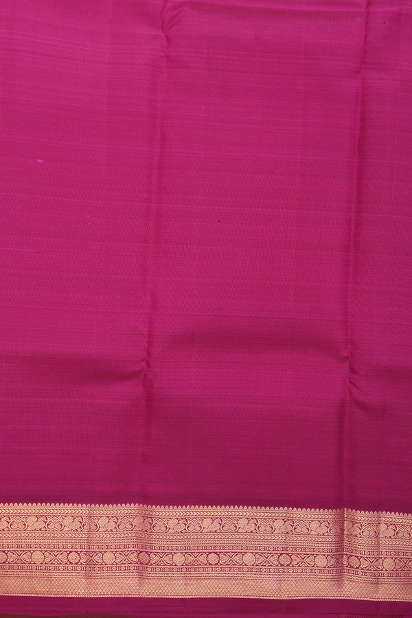 Kanchipuram Silk Saree In Pink With Iruthalai Pakshi Buttas