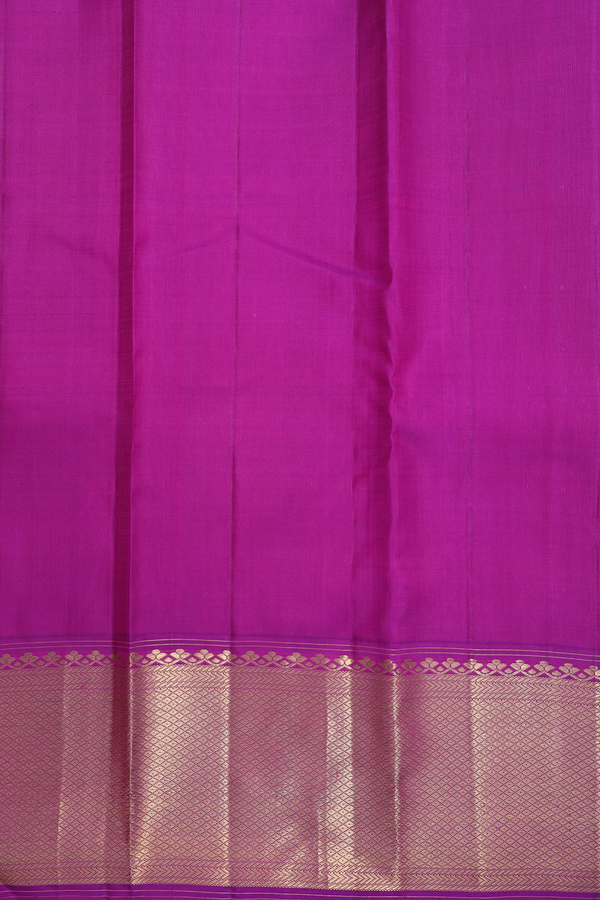 Kanchipuram Silk Saree In Pink With Jacquard Pattern