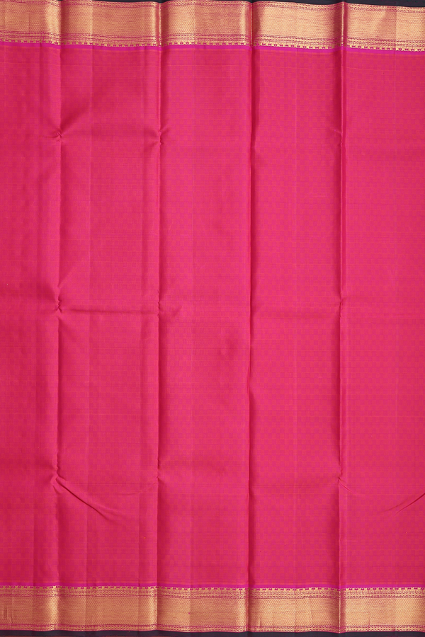 Kanchipuram Silk Saree In Pink With Paai Madippu Kattai