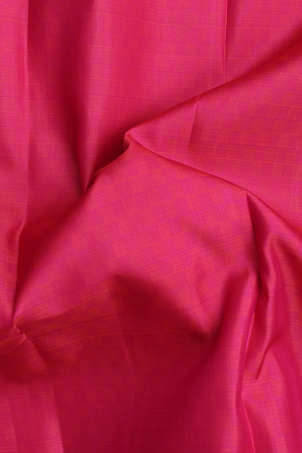 Kanchipuram Silk Saree In Pink With Paai Madippu Kattai
