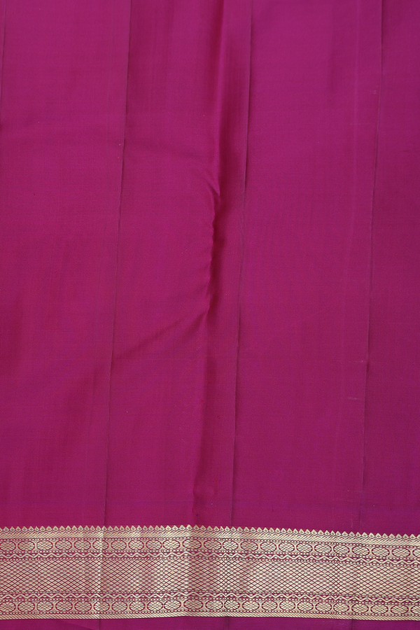 Kanchipuram Silk Saree In Pink With Peacock Buttas