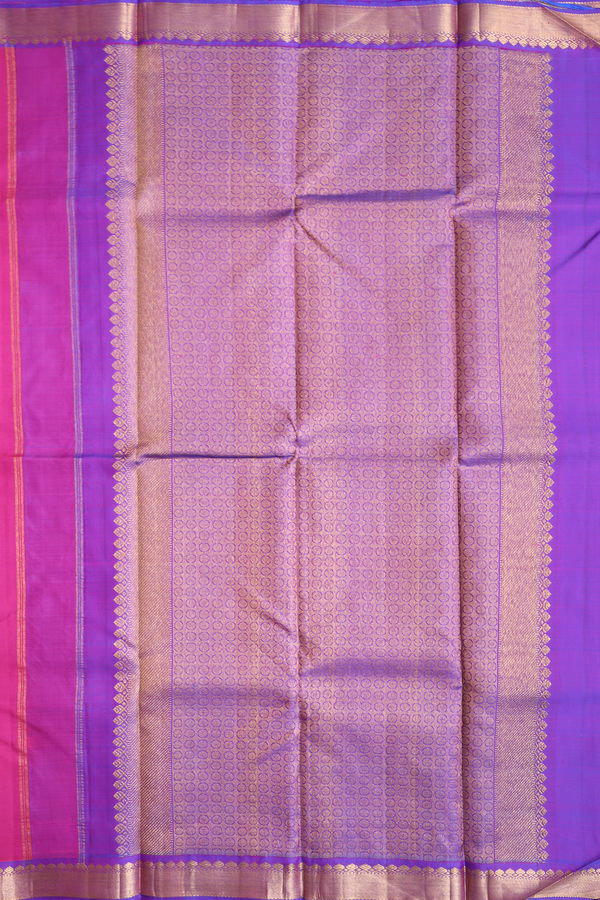 Kanchipuram Silk Saree In Pink With Thilagam Buttas