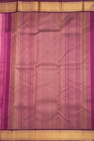 Kanchipuram Silk Saree In Pink With Zari Buttas