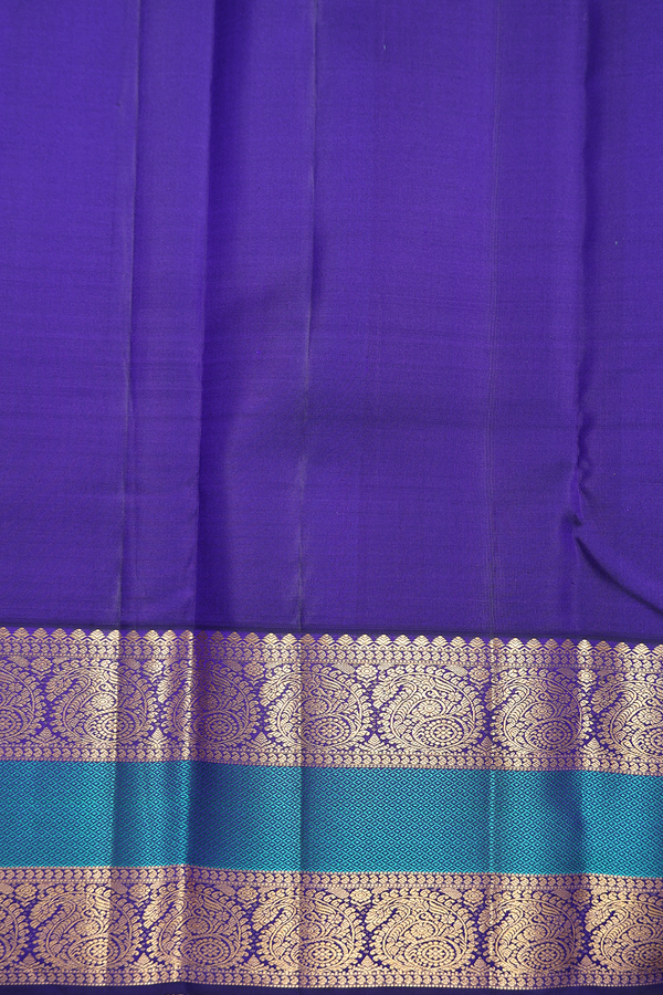Kanchipuram Silk Saree In Orchid Pink With Zari Buttas
