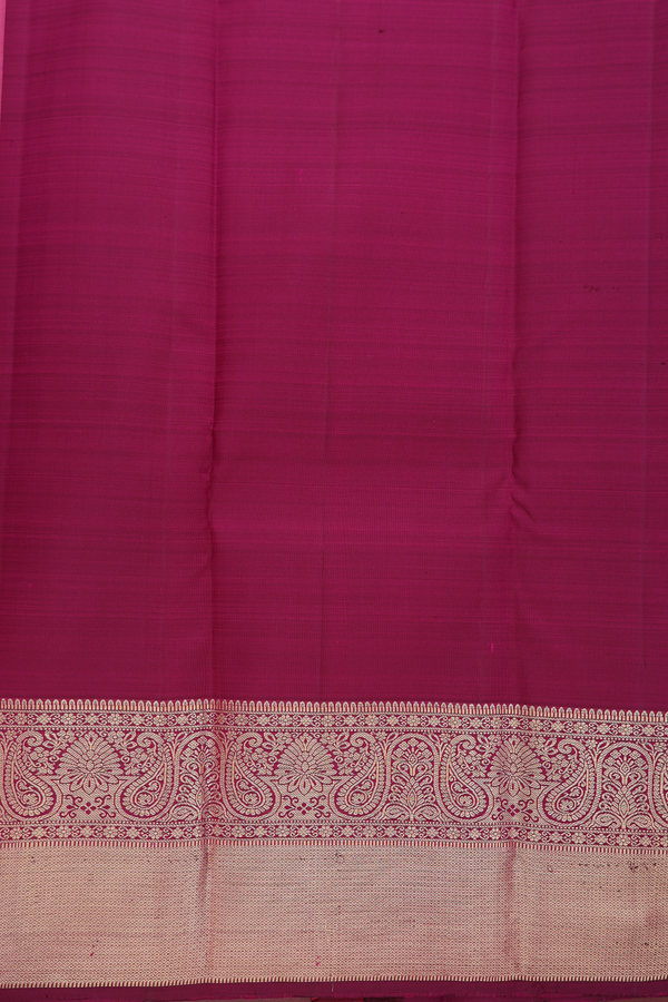 Kanchipuram Silk Saree In Pink With Zari Buttis