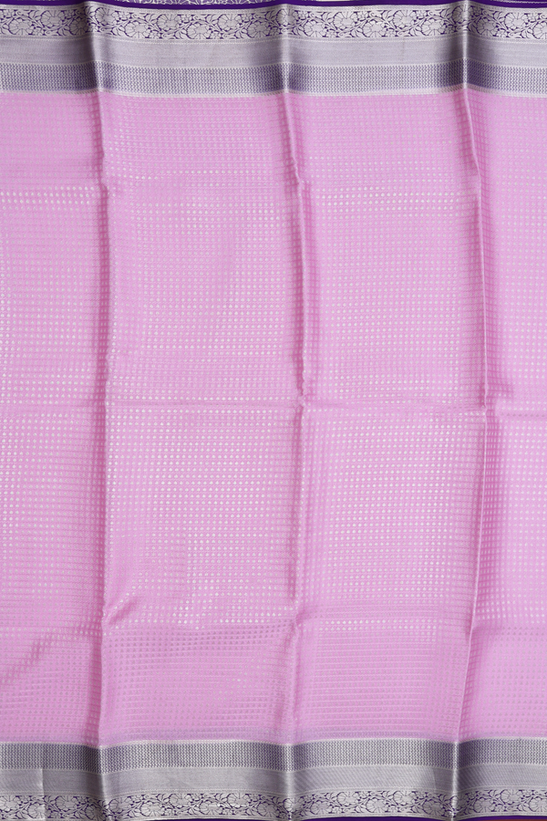 Mysore Silk Saree In Pink With Zari Buttis
