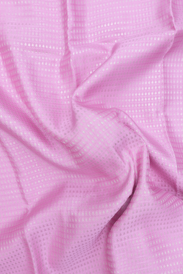 Mysore Silk Saree In Pink With Zari Buttis