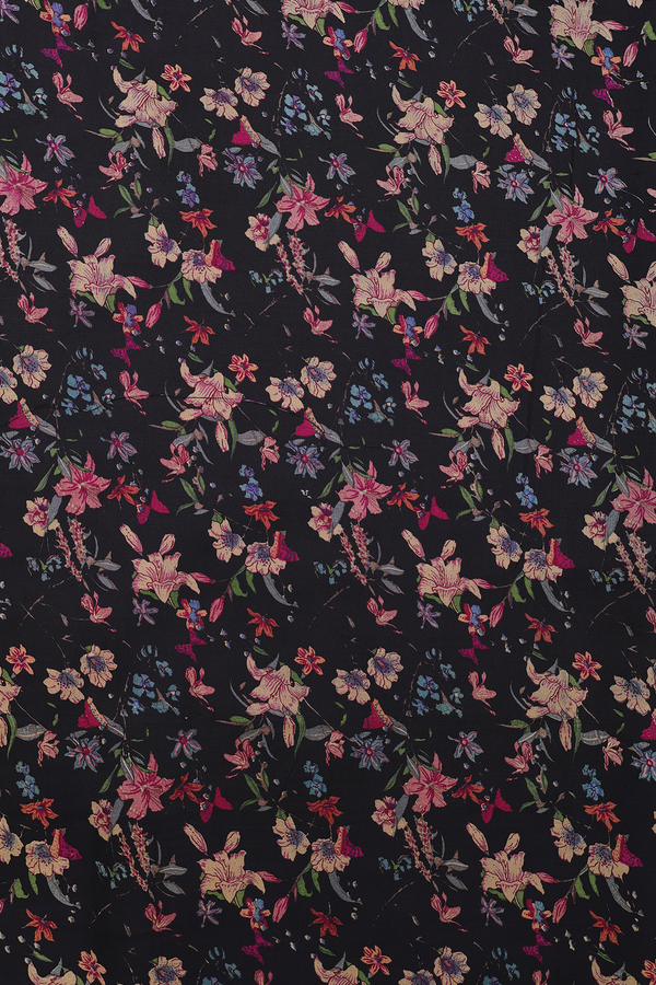 Kanchipuram Silk Saree In Plain Red With Floral Border