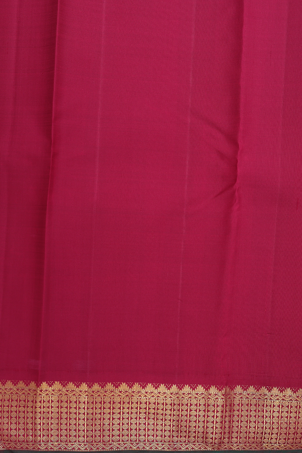 Kanchipuram Silk Saree In Plain Tan With Korvai Border
