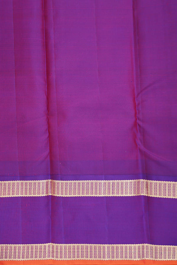 Kanchipuram Silk Saree In Plain Yellow With Contrast Border