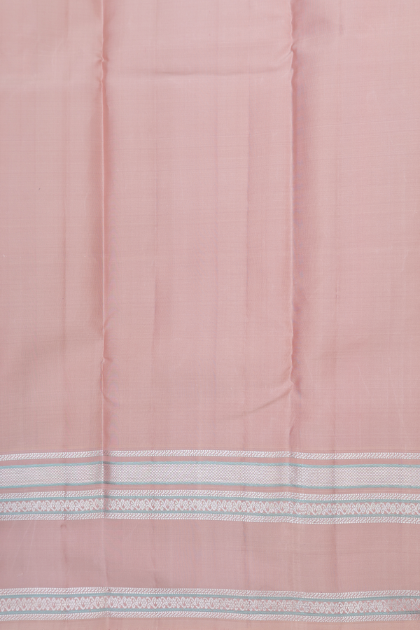 Kanchipuram Silk Saree In Plum Brown With Zari Buttas