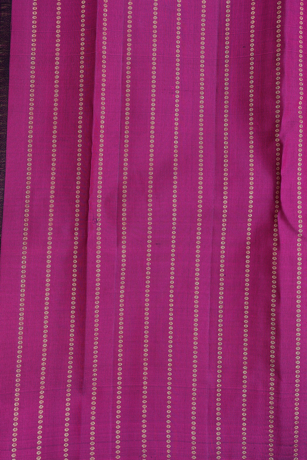 Kanchipuram Silk Saree In Plum Purple With Brocade Design