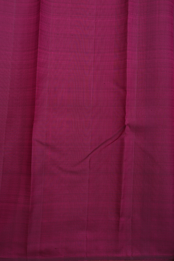 Kanchipuram Silk Saree In Plum Purple With Square Motifs