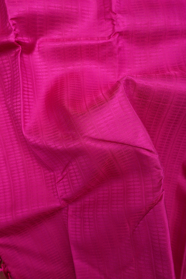 Kanchipuram Silk Saree In Purple Rose With Jacquard Pattern