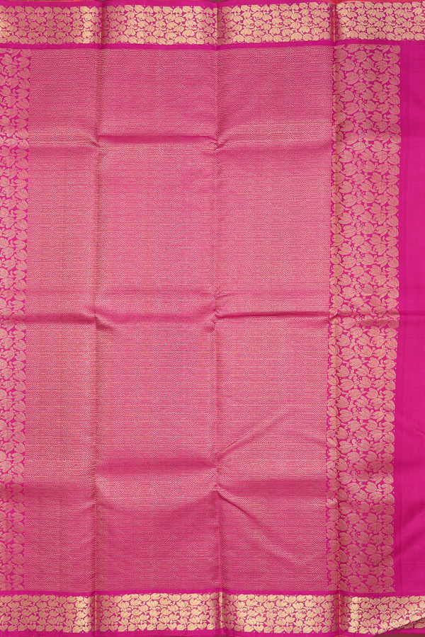 Kanchipuram Silk Saree In Purple Rose With Jacquard Pattern