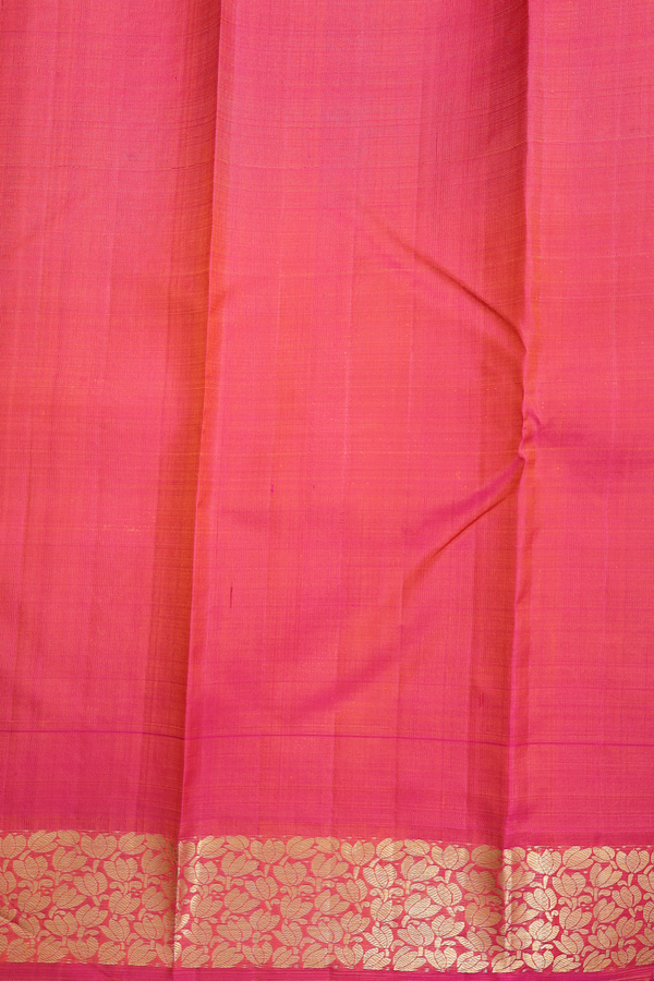 Kanchipuram Silk Saree In Purple Rose With Jacquard Pattern