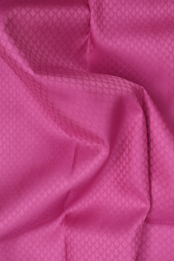 Kanchipuram Silk Saree In Purple Rose With Jacquard Pattern