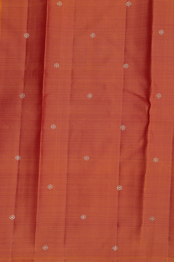 Kanchipuram Silk Saree In Purple Rose With Zari Buttas