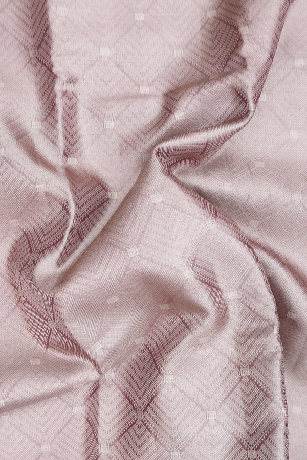 Kanchipuram Silk Saree In Purple Tissue With Allover Design