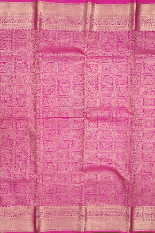 Kanchipuram Silk Saree In Purple With Brocade Design