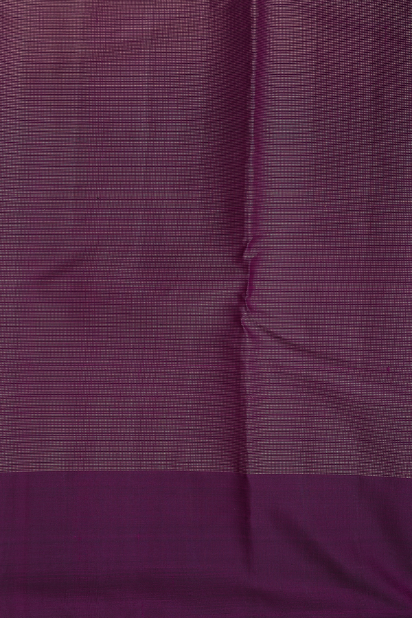 Kanchipuram Silk Saree In Purple With Checks Design