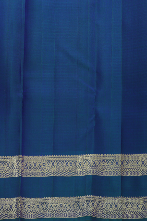 Kanchipuram Silk Saree In Purple With Checks Design