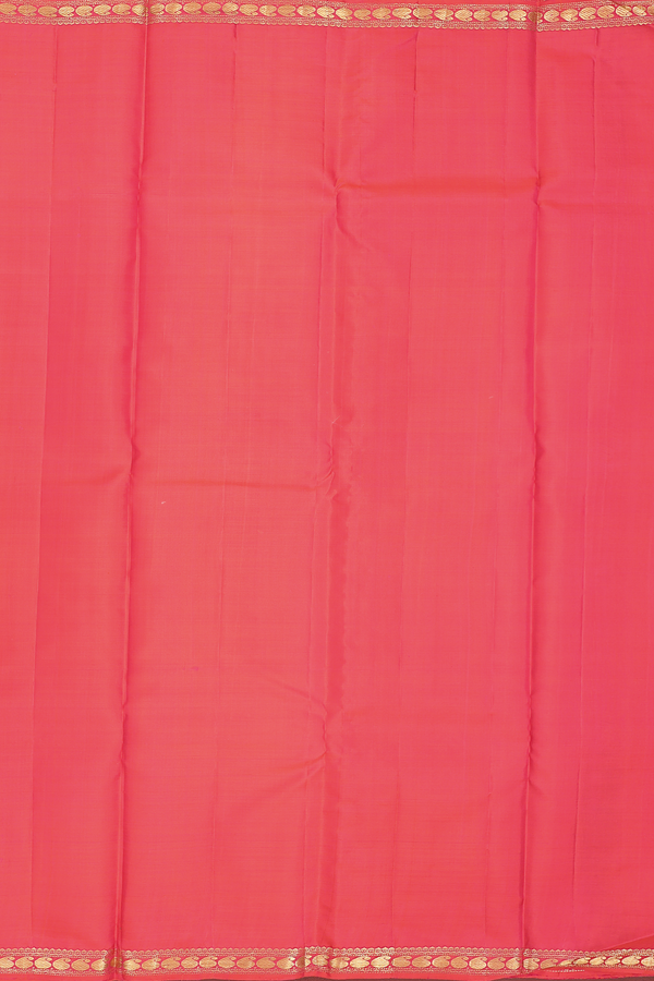 Kanchipuram Silk Saree In Purple With Contrast Border