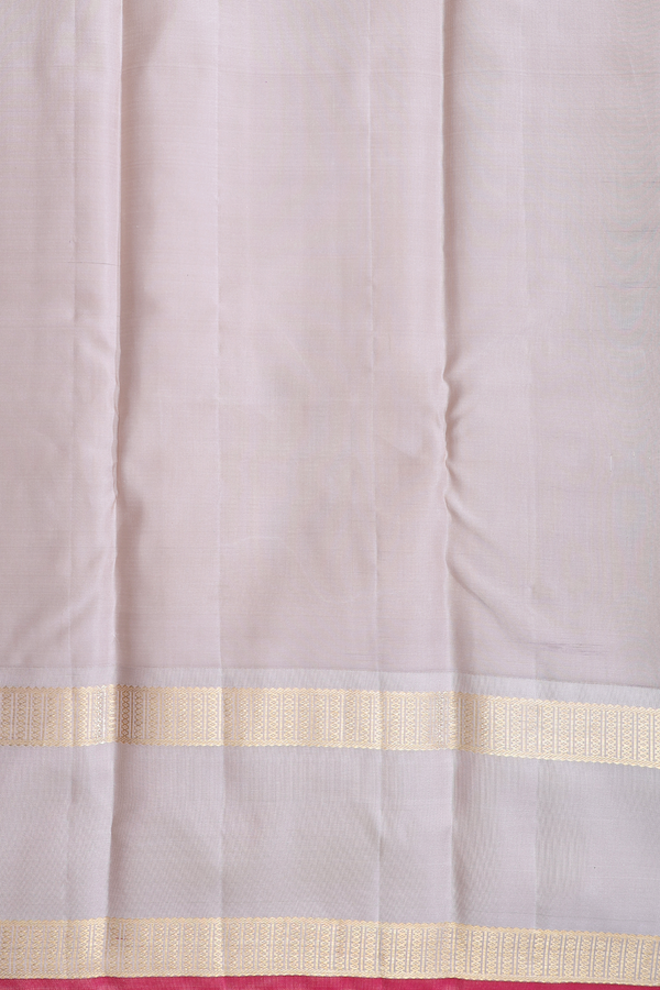 Kanchipuram Silk Saree In Purple With Contrast Border