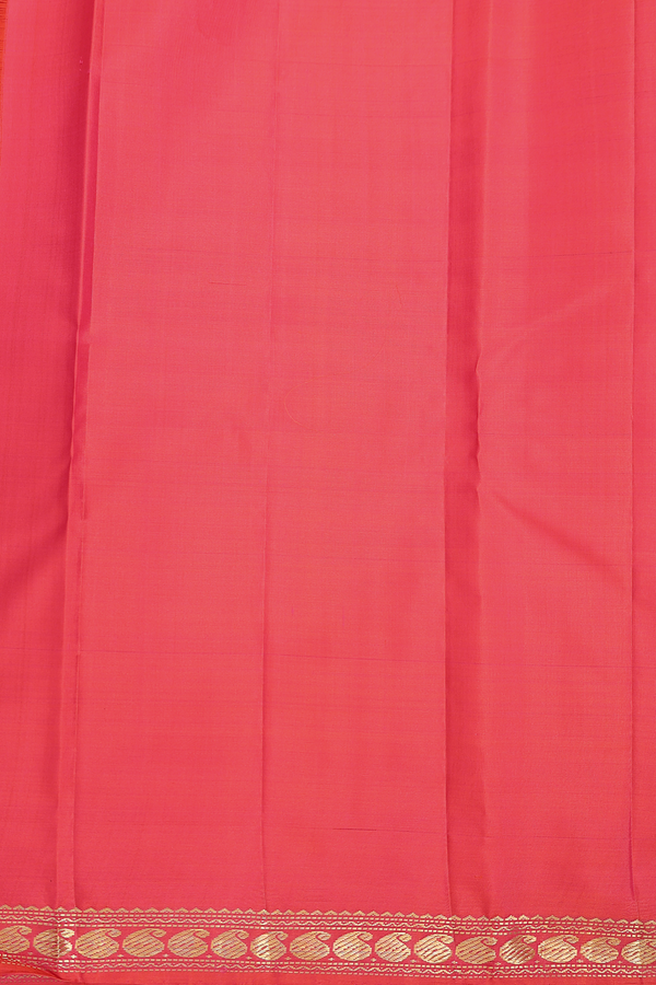 Kanchipuram Silk Saree In Purple With Contrast Border