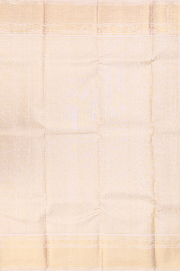 Kanchipuram Silk Saree In Purple With Diamond Buttas