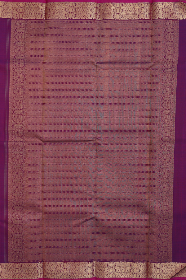 Kanchipuram Silk Saree In Purple With Jacquard Pattern