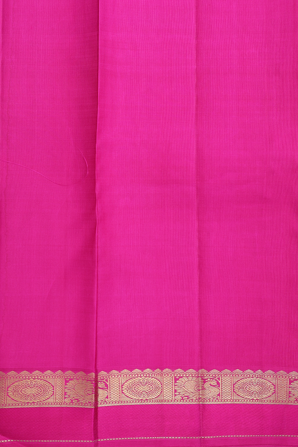 Kanchipuram Silk Saree In Purple With Jacquard Pattern