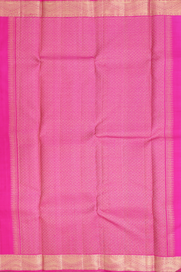Kanchipuram Silk Saree In Purple With Jacquard Pattern