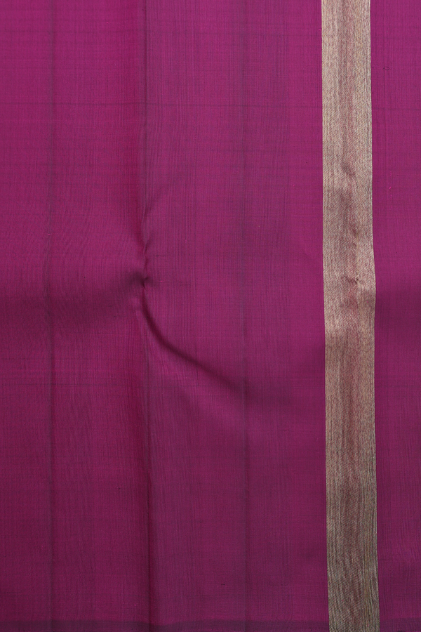 Kanchipuram Silk Saree In Purple With Malli Moggu Motifs