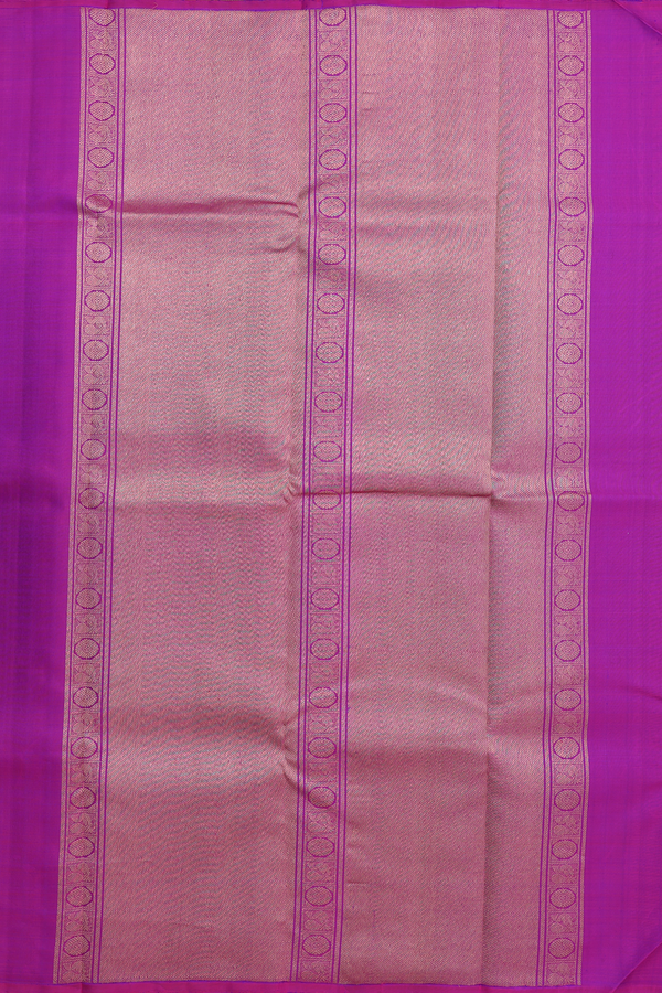 Kanchipuram Silk Saree In Purple With Peacock Motifs
