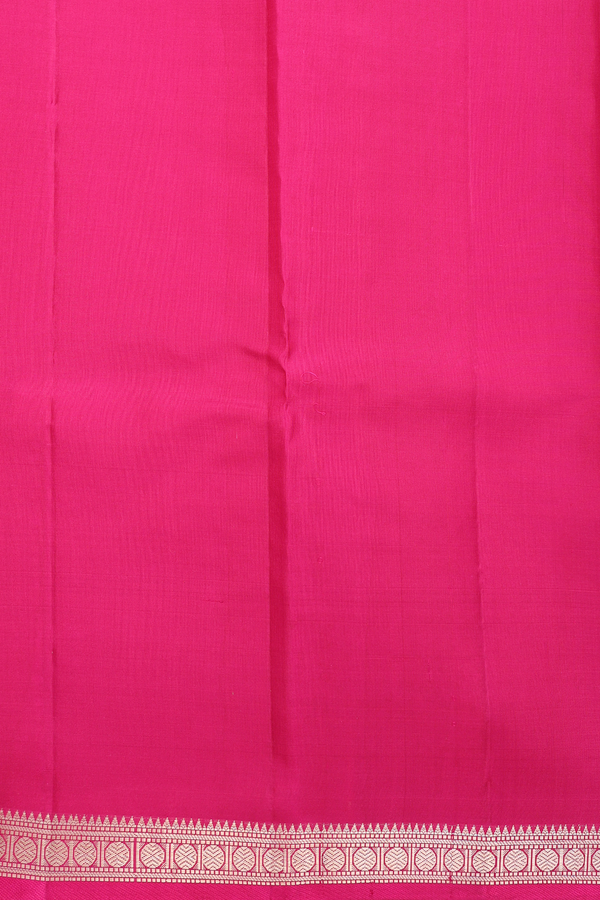 Kanchipuram Silk Saree In Purple With Rudraksh Buttas