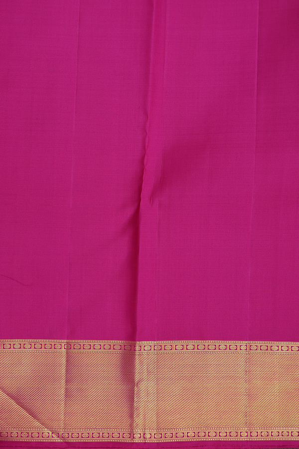 Kanchipuram Silk Saree In Purple With Stripes Design