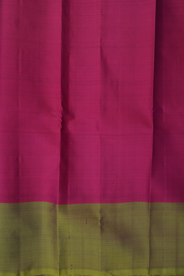 Kanchipuram Silk Saree In Purple With Threadwork Buttas