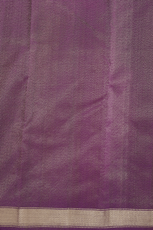 Kanchipuram Silk Saree In Purple With Tissue
