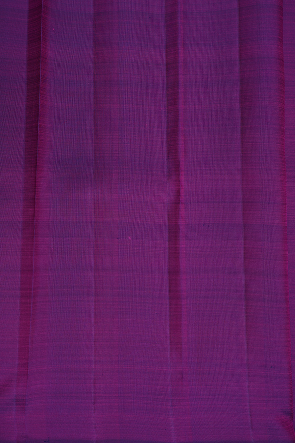 Kanchipuram Silk Saree In Purple With Tree Buttas