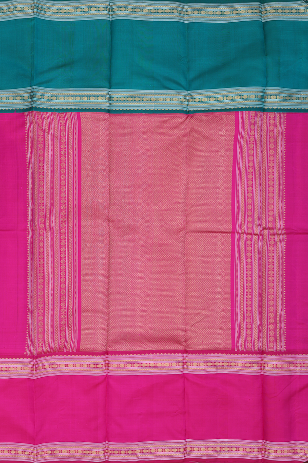 Kanchipuram Silk Saree In Purple With Zari Buttas