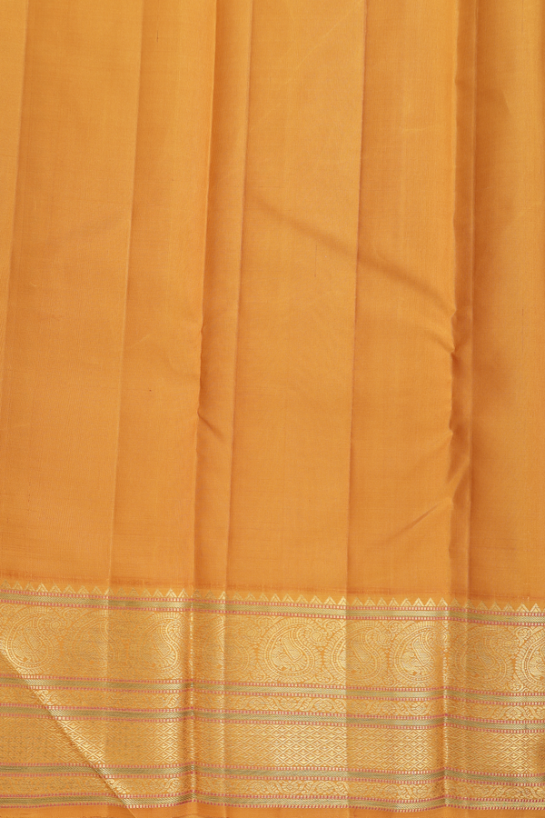 Kanchipuram Silk Saree In Purple With Zari Buttas