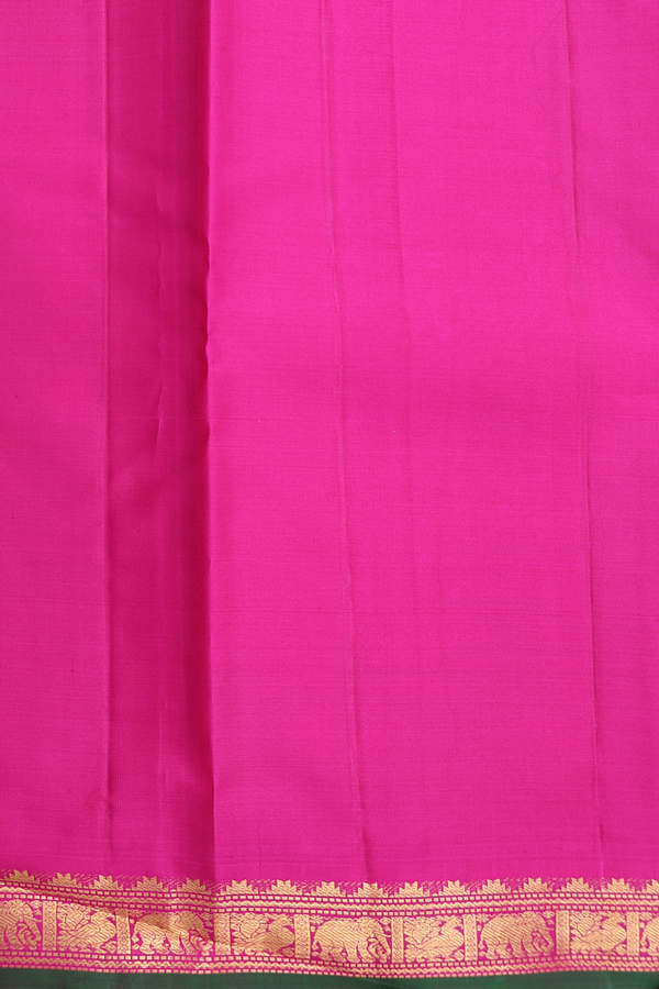 Kanchipuram Silk Saree In Purple With Zari Buttis
