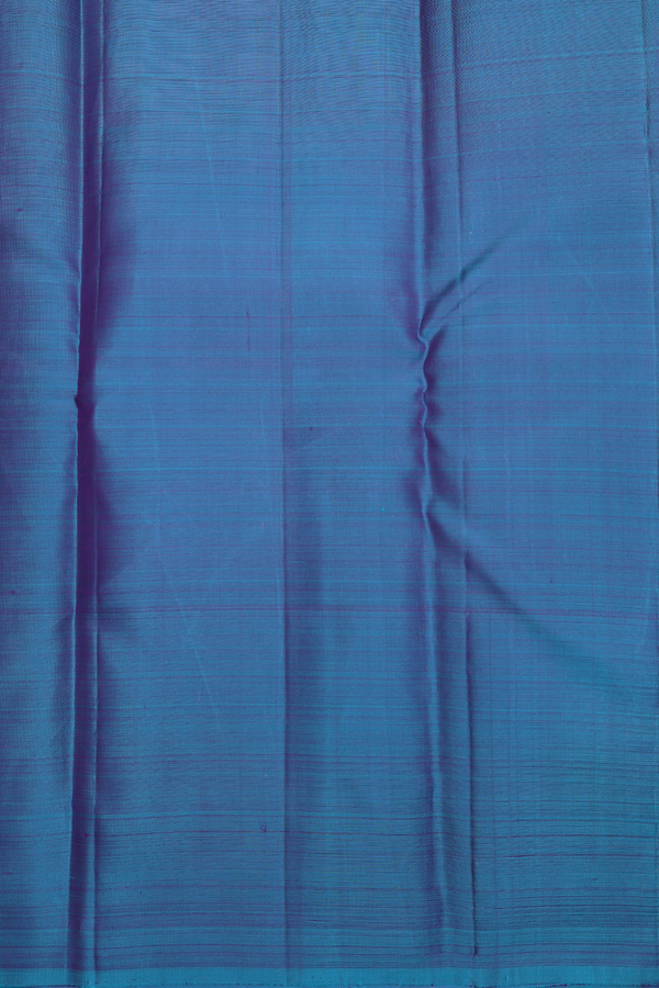 Kanchipuram Silk Saree In Purple With Zari Stripes