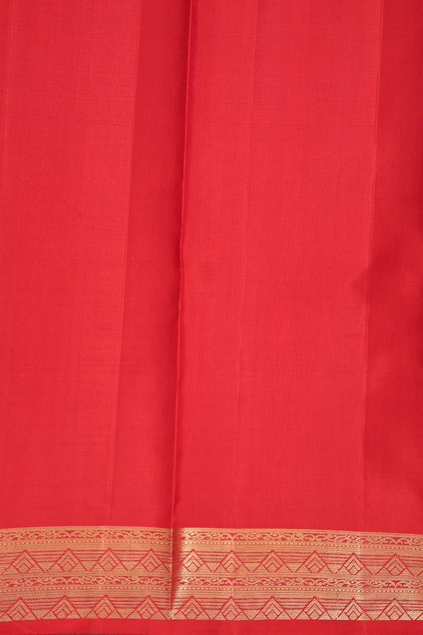 Kanchipuram Silk Saree In Rani Pink With Contrast Border