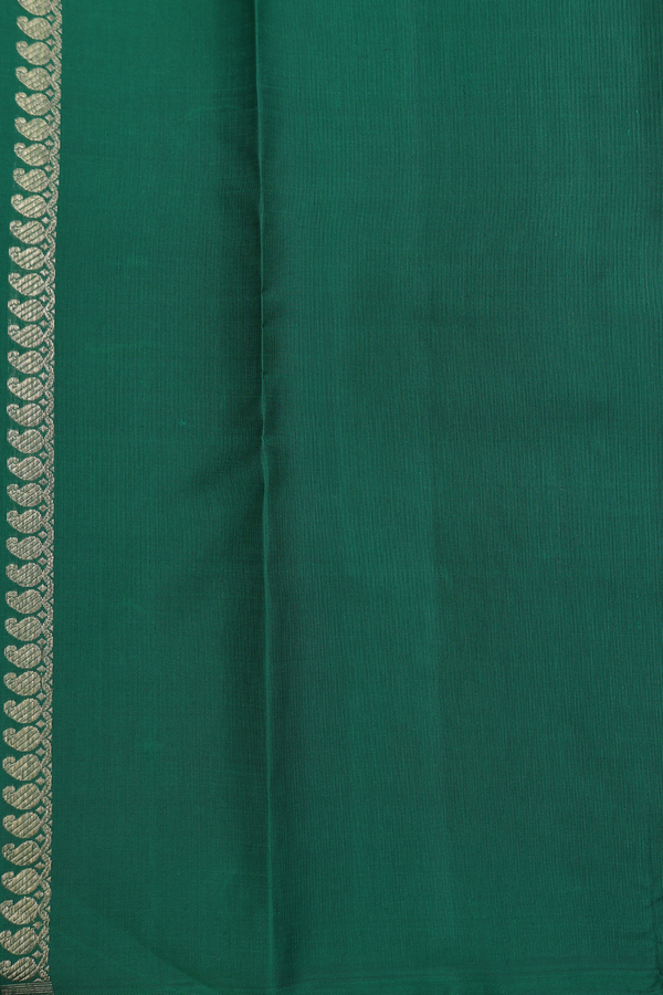 Kanchipuram Silk Saree In Rani Pink With Jacquard Pattern