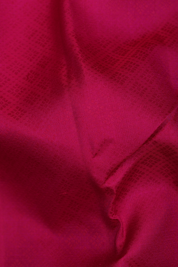 Kanchipuram Silk Saree In Rose Red With Jacquard Pattern