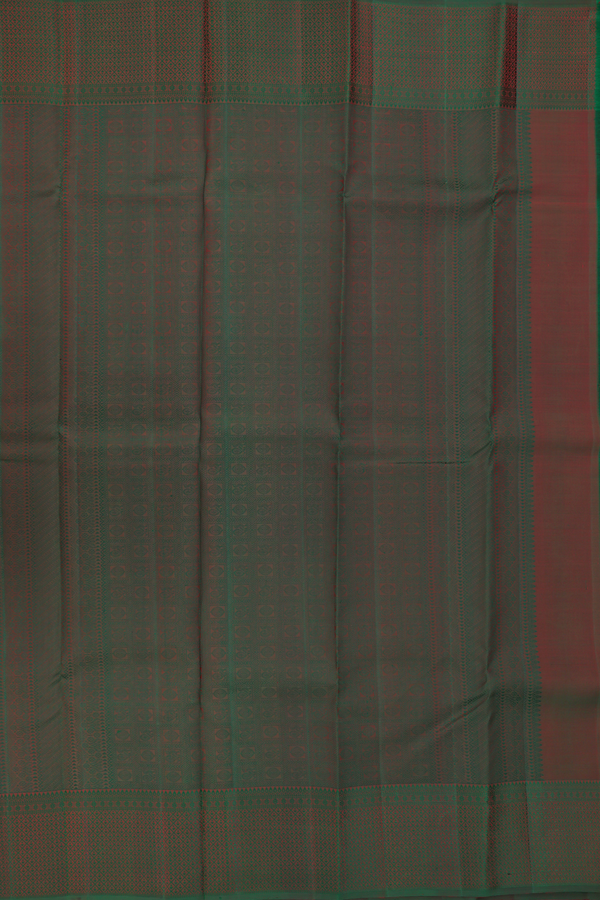 Kanchipuram Silk Saree In Rani Pink With Stripes Design